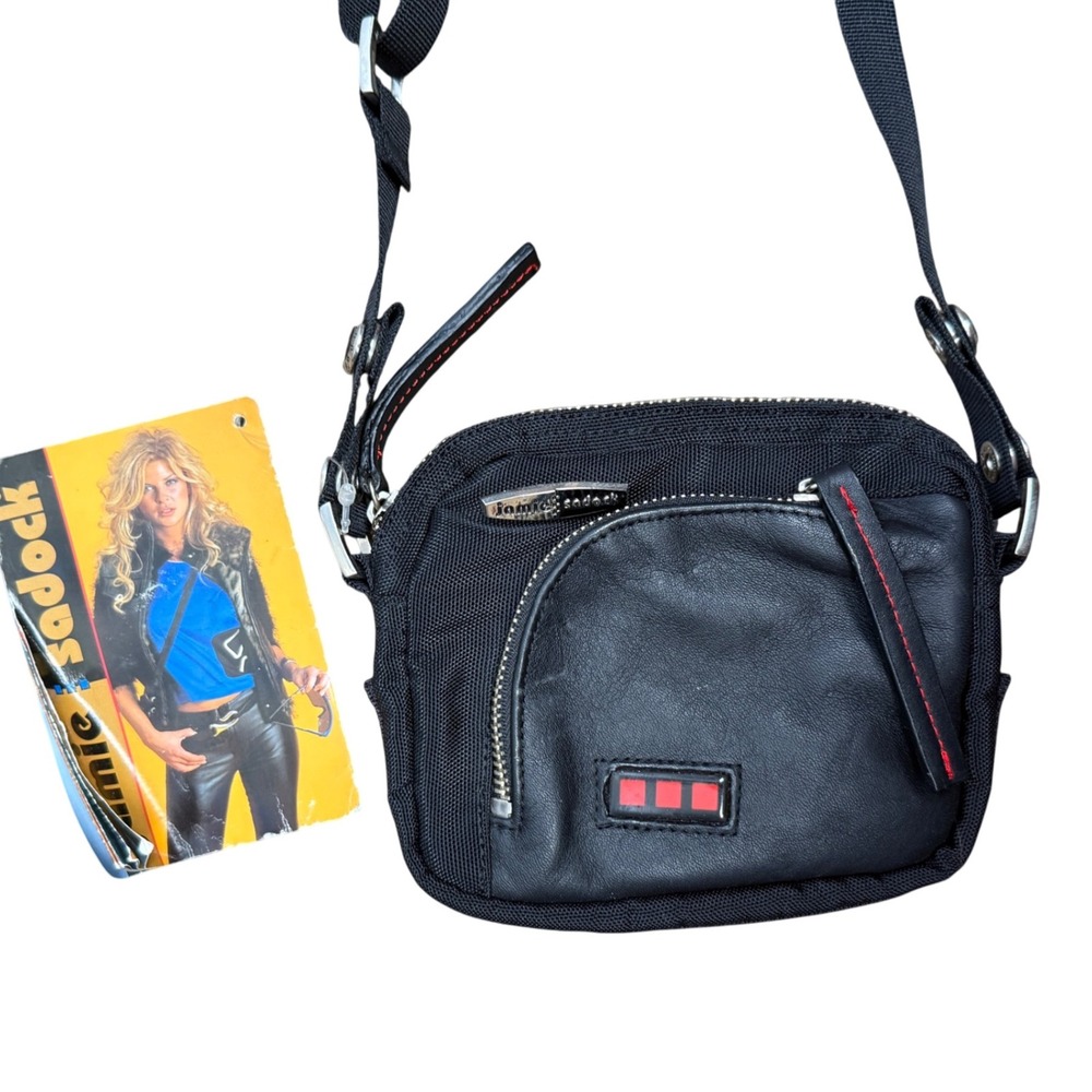 Vintage 90s Jamie‎ Sadock Multi-Way Purse Crossbody Waist Bag Black Convertible